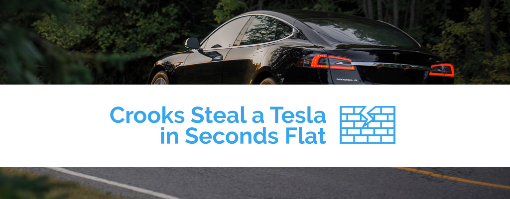Crooks steal a Tesla in seconds flat