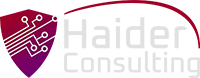 Haider Consulting Logo in Negative Colors